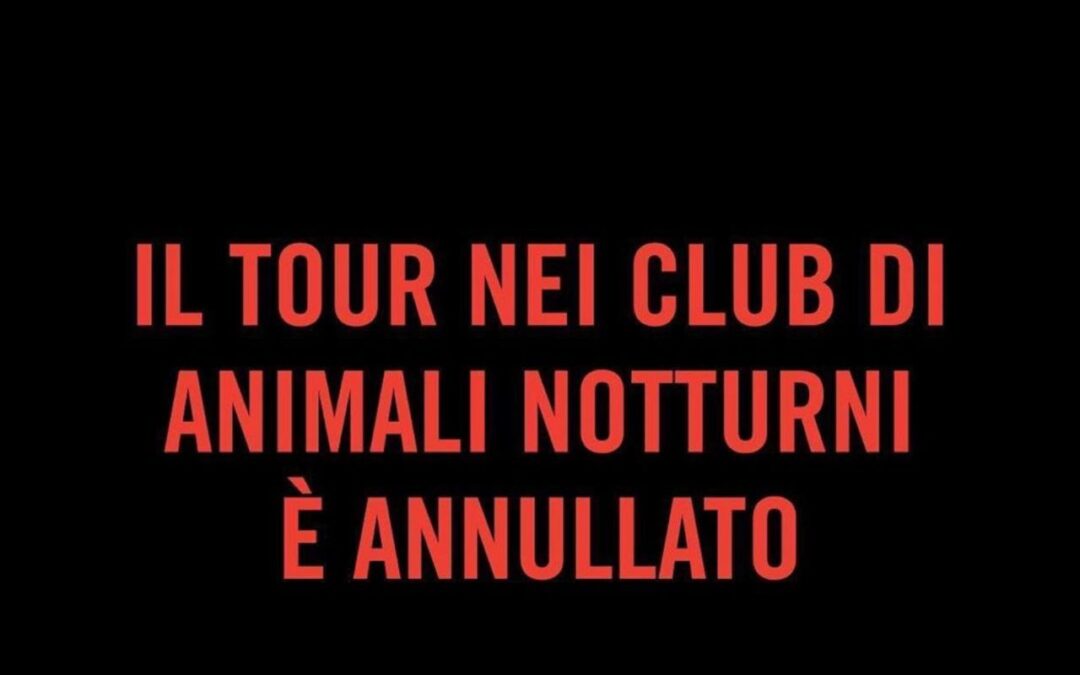 FASK: ANNULLATO IL TOUR