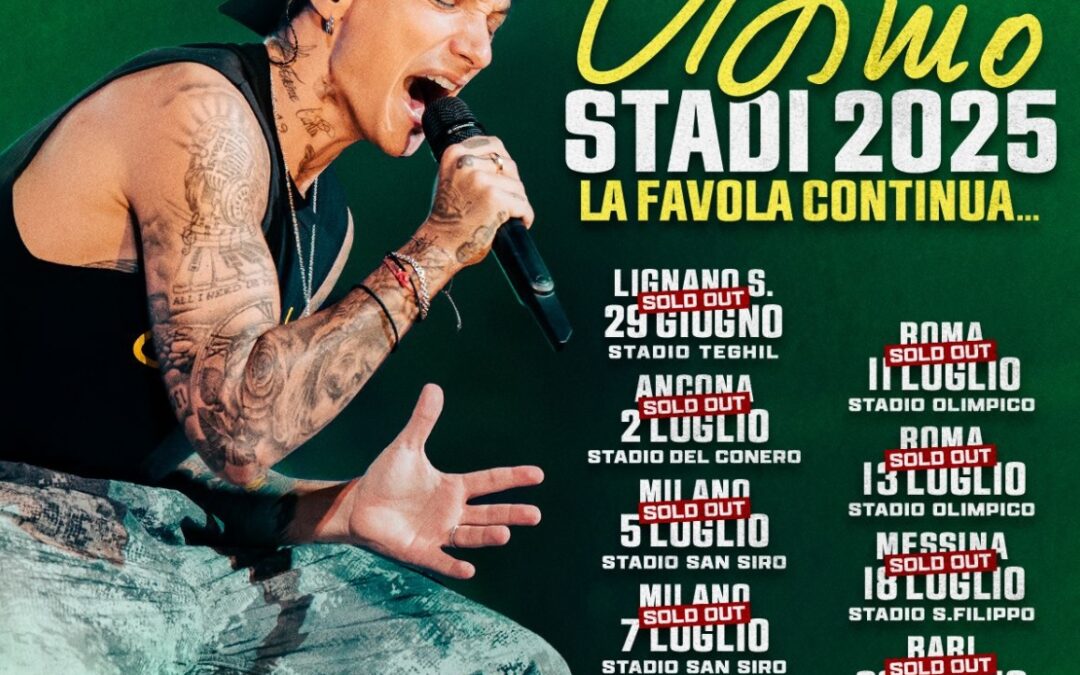 Ultimo firma un nuovo record: sold out tutti gli stadi 2025