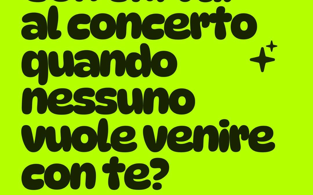 Non vuoi andare a un concerto da solo? Mai più rinunce: Gigo ti connette con chi fa al caso tuo