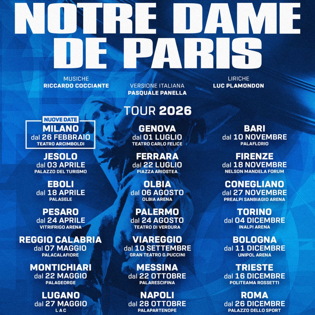 Notre Dame de Paris 2026 Milano