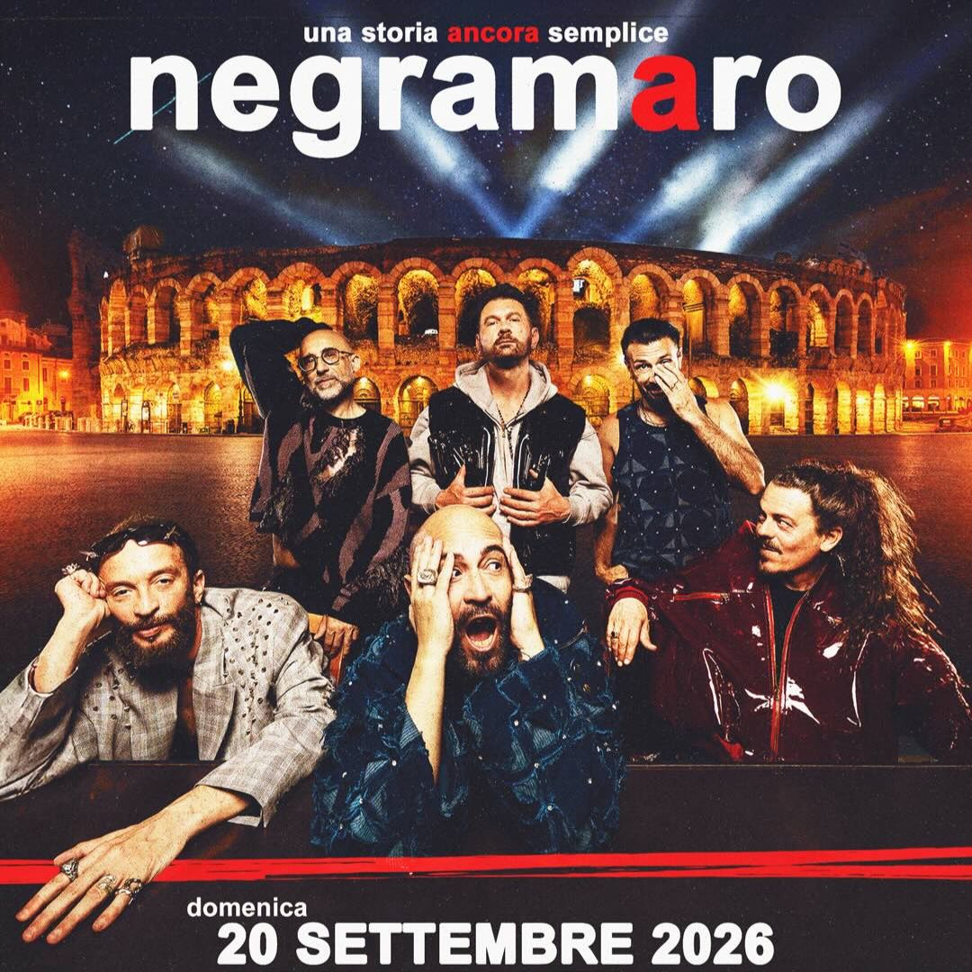 Negramaro, gran finale di “Una storia ancora semplice tour 2026” a Verona