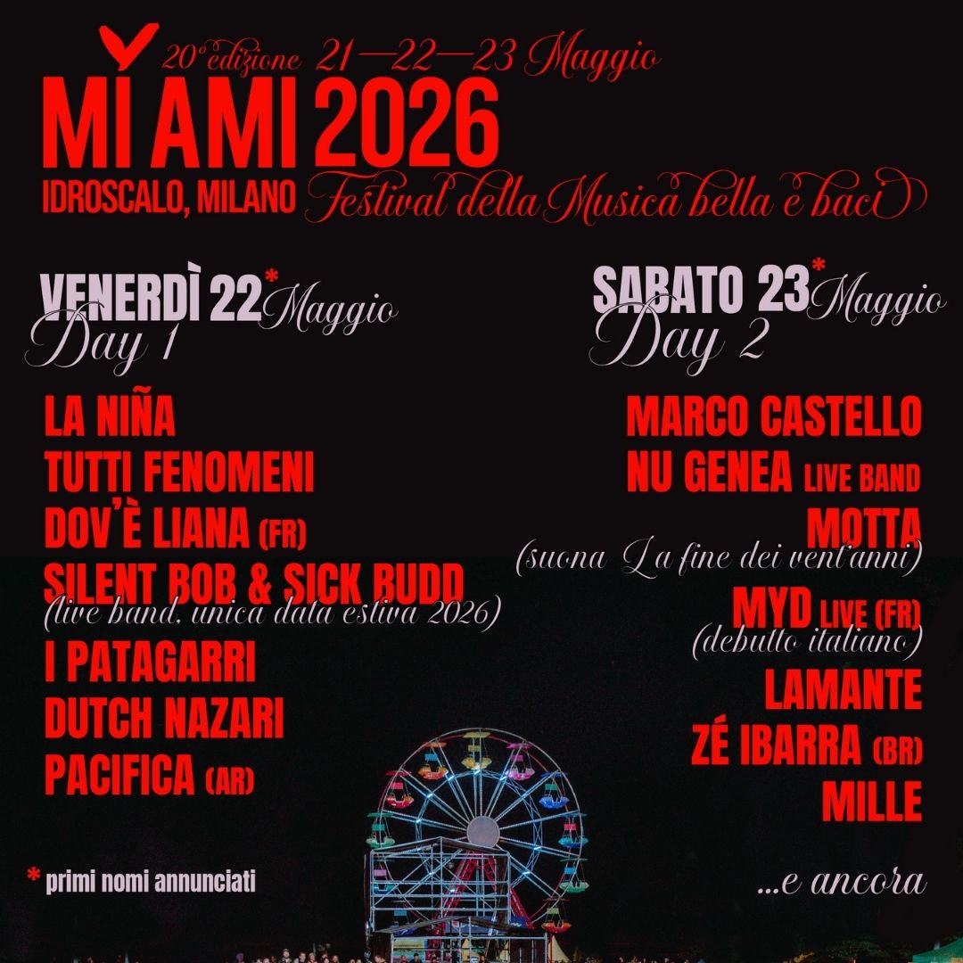 MI AMI 2026 – LineUp