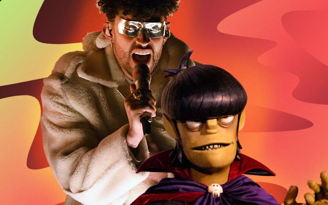 Cosa ci fa Damon Albarn al pianoforte durante lo show di Bad Bunny?